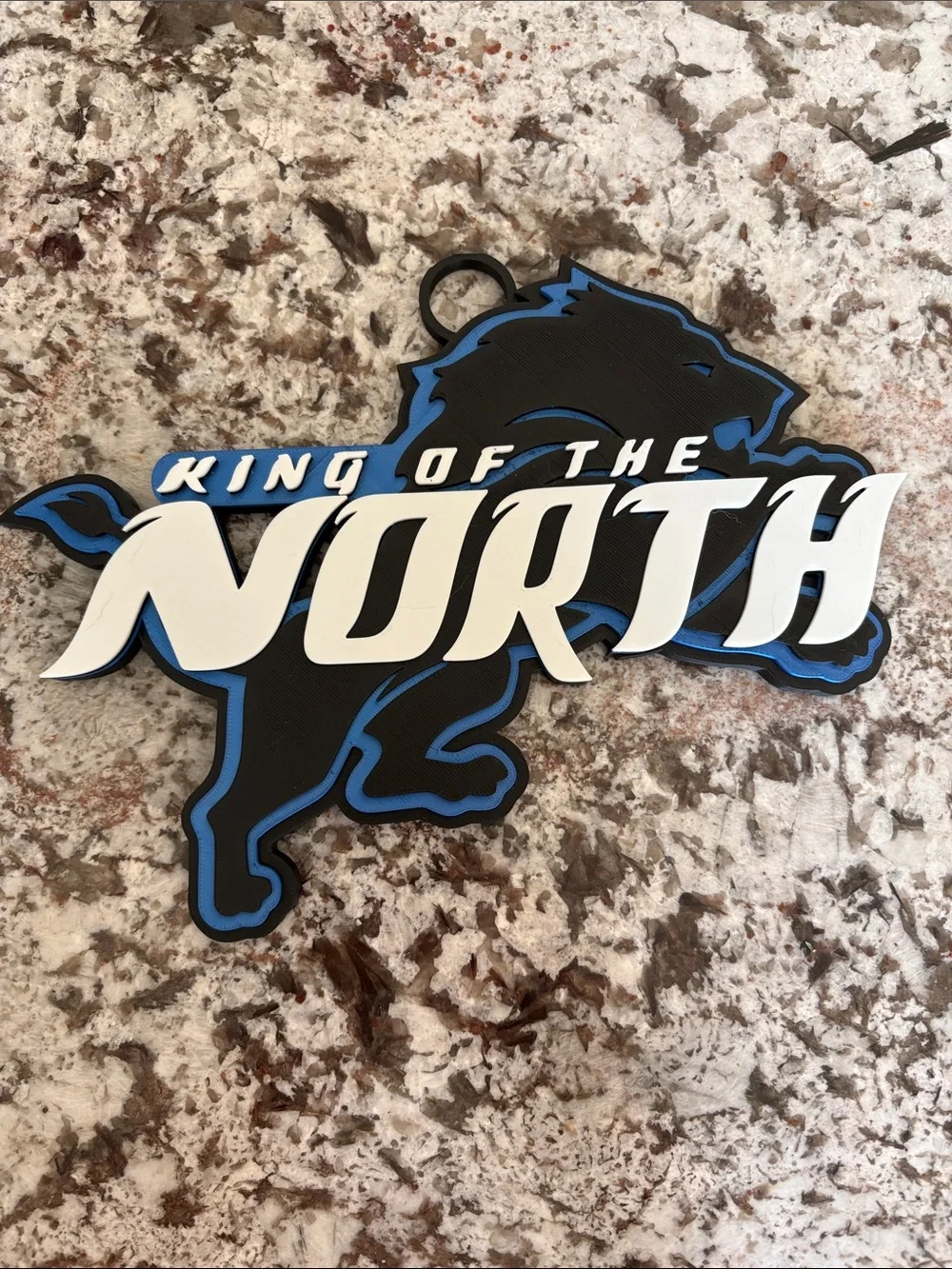 King of the North Wall Sign - Black & Blue